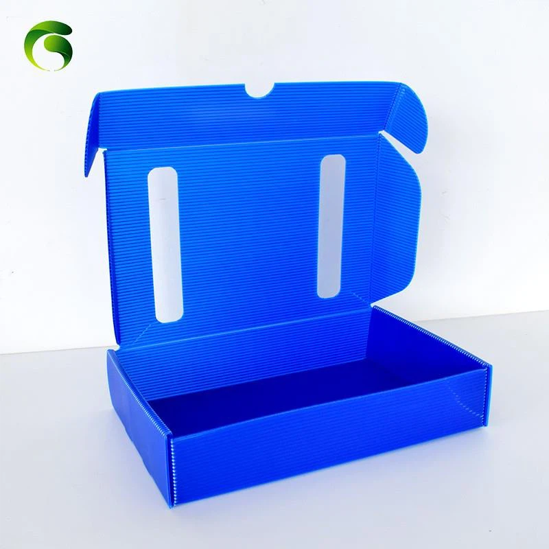 Plastic corrugated storage box